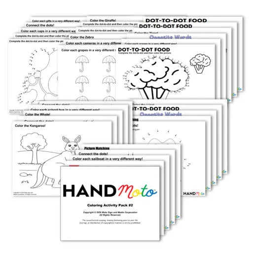 Coloring Activity Sheet Pack Vol. 2
