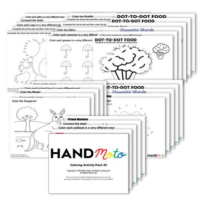 Coloring Activity Sheet Pack Vol. 2