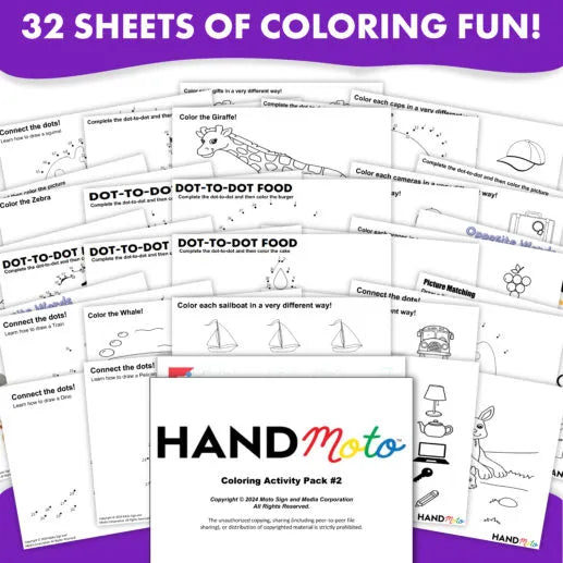 Coloring Activity Sheet Pack Vol. 2