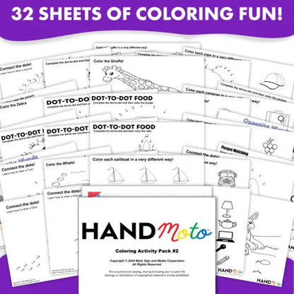 Coloring Activity Sheet Pack Vol. 2
