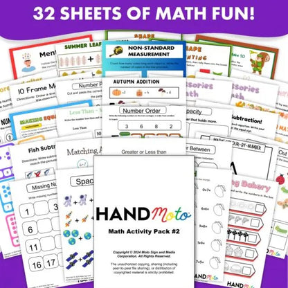 Math Activity Sheet Pack Vol. 2