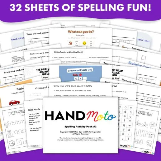 Spelling Activity Sheet Pack Vol. 2