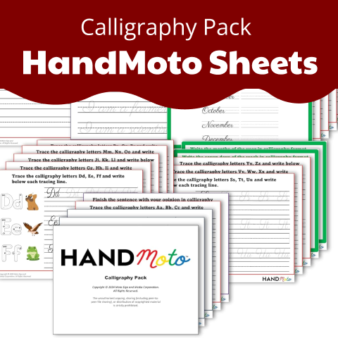 Calligraphy Activity Sheet Pack