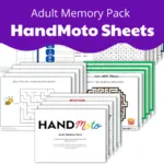 Adult Memory Activity Sheet Pack