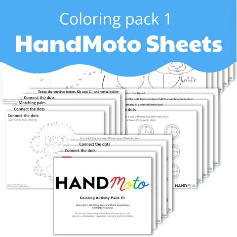 Coloring Activity Sheet Pack Vol. 1