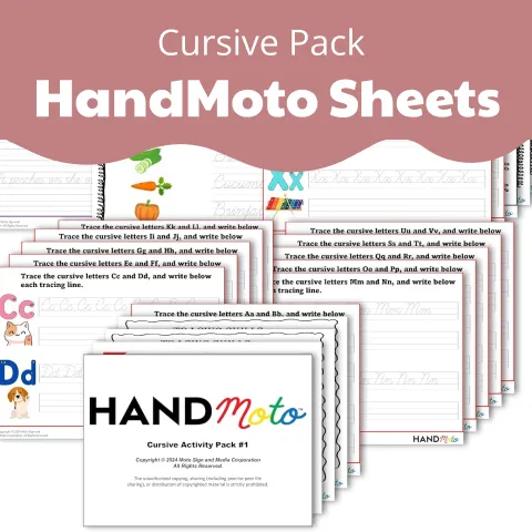 Cursive Activity Sheet Pack