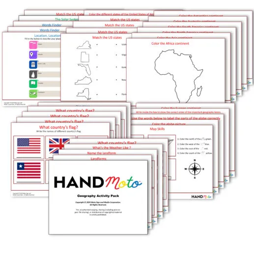 Geography Activity Sheet Pack