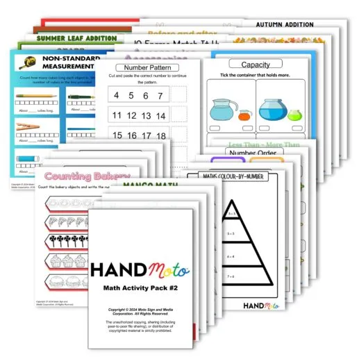 Math Activity Sheet Pack Vol. 2