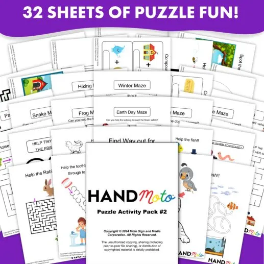 Puzzle Activity Sheet Pack Vol. 2