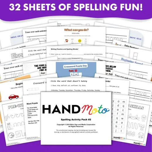 Spelling Activity Sheet Pack Vol. 2