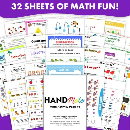 Math Activity Sheet Pack Vol. 1